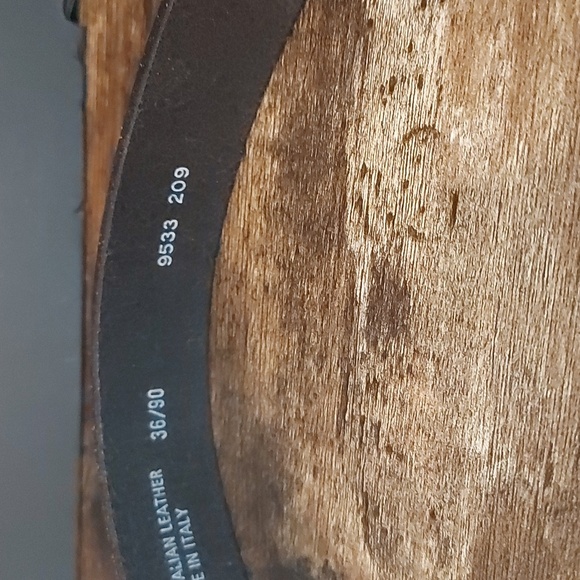 Men's EuroMetal Leather Belt - Picture 3 of 4